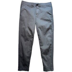 Bonobos Women's Cotton Skinny Leg Pants Slim Fit Stretch Size Large Gray Solid